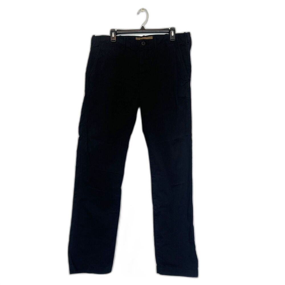Halsey 36 x 34 Black Cotton Trouser Pant Mens